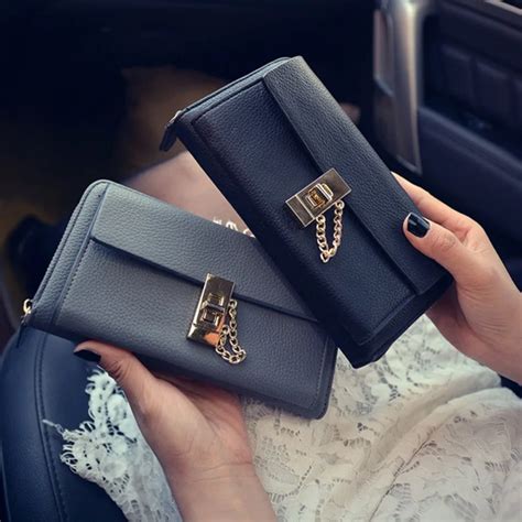 lockable wallet for women.